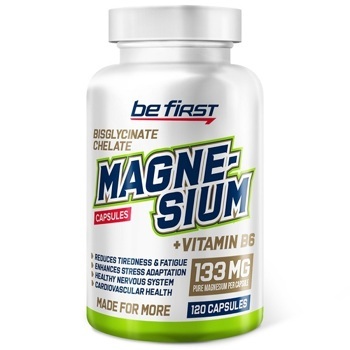 Be First Magnesium Chelate + B6 (120капс)